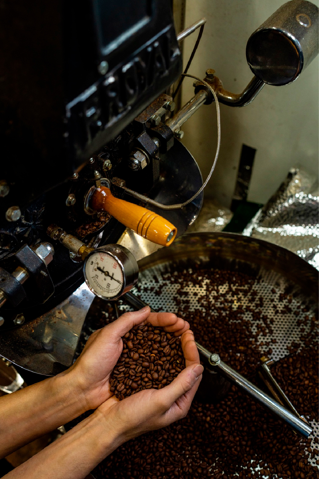 Fist bump coffee roastery