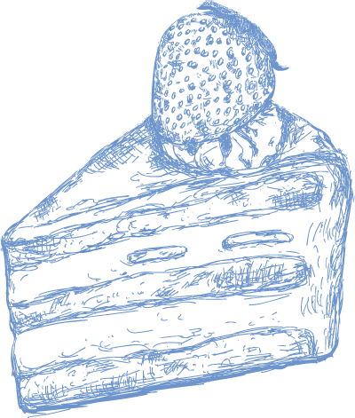 ショートケーキのイラスト